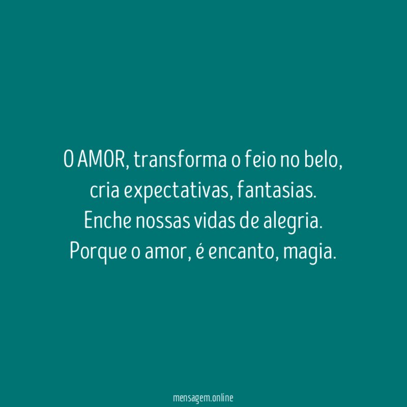 O AMOR