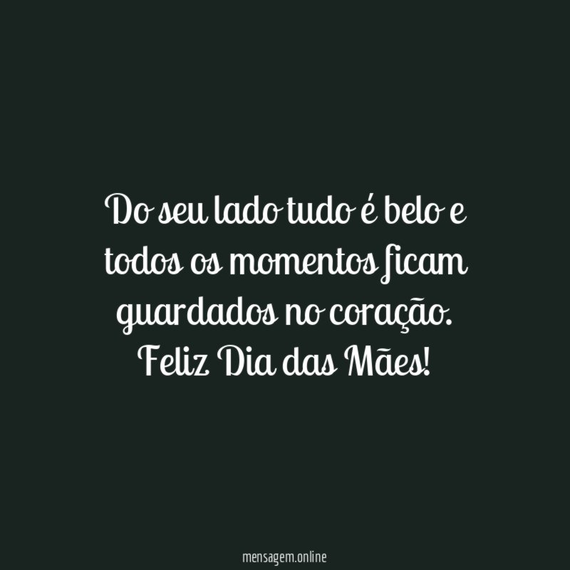 Do seu lado tudo é belo e todos