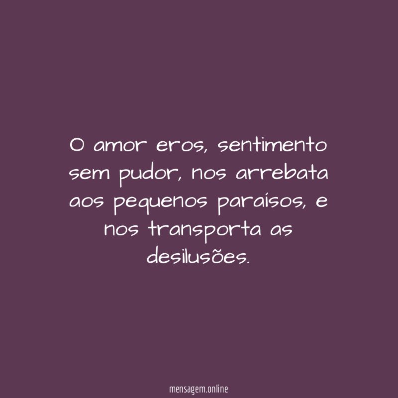 O amor eros