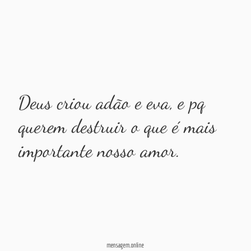 Deus criou adão e eva