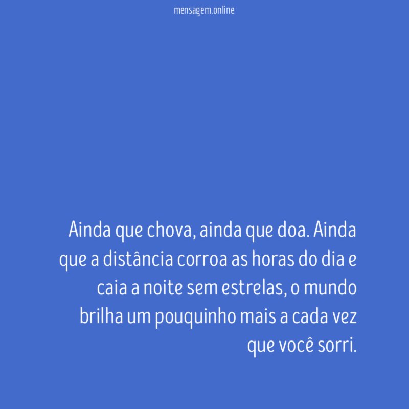 Ainda que chova