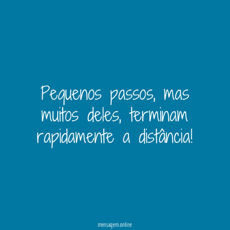 Pequenos passos