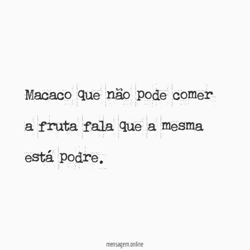 Macaco que não pode comer a fruta fala