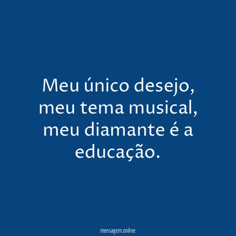 Meu único desejo