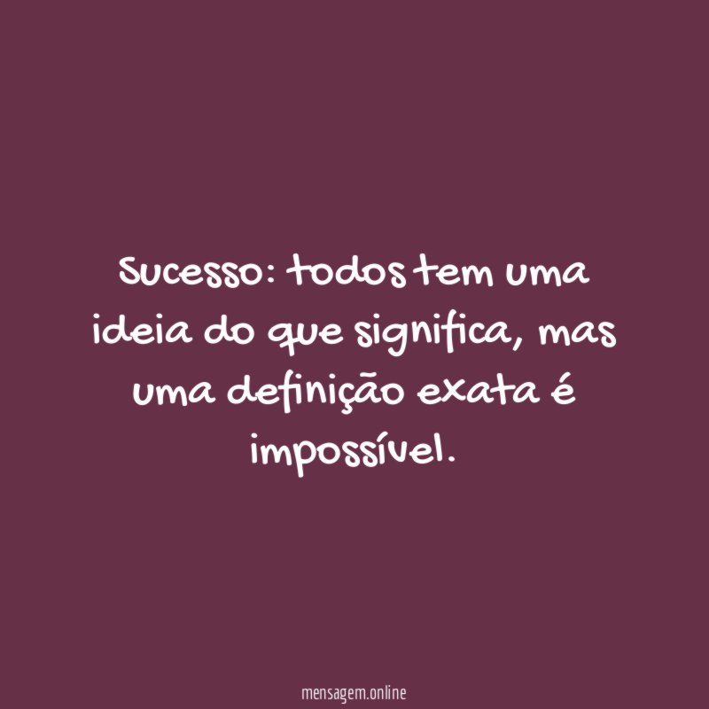 Sucesso