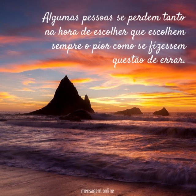 Algumas pessoas se perdem tanto na hora de