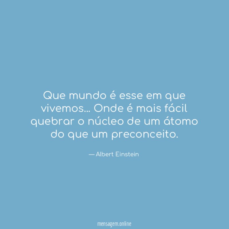 Que mundo é esse em que vivemos