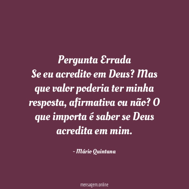 Pergunta Errada
