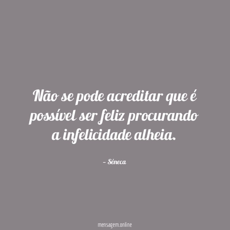 Não se pode acreditar que é possível ser