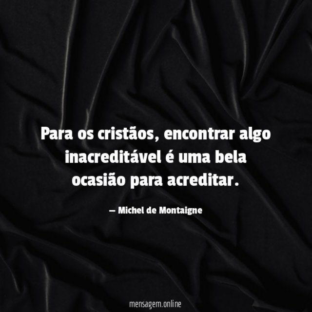 Para os cristãos