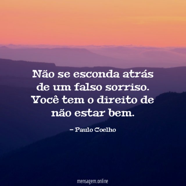 Não se esconda atrás de um falso sorriso