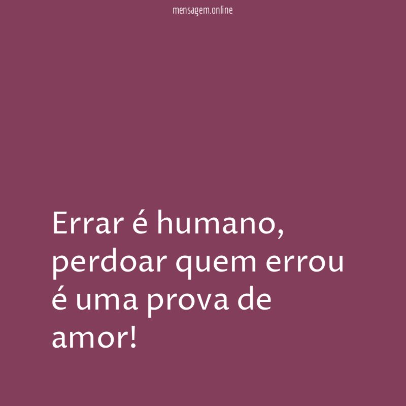 Errar é humano