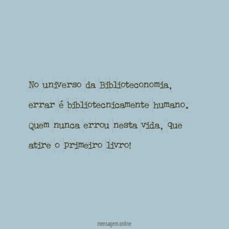 No universo da Biblioteconomia