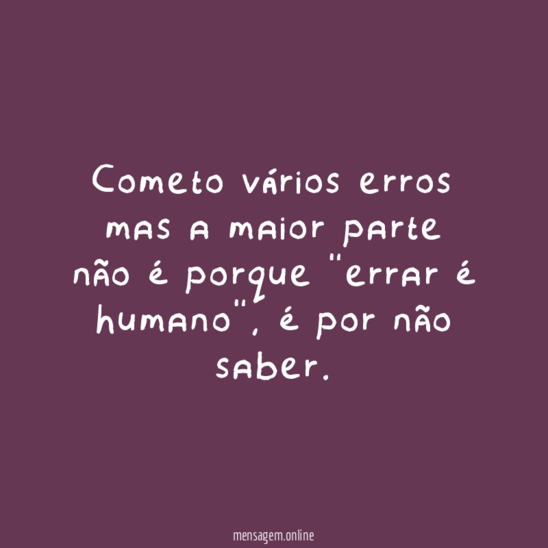 Cometo vários erros mas a maior parte não