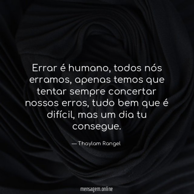 Errar é humano