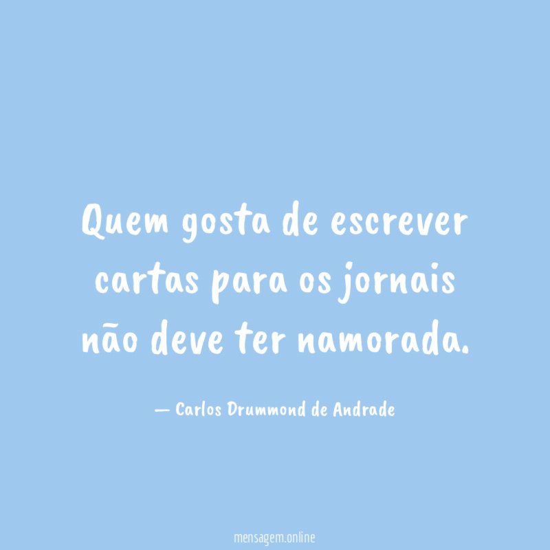 Quem gosta de escrever cartas para os jornais