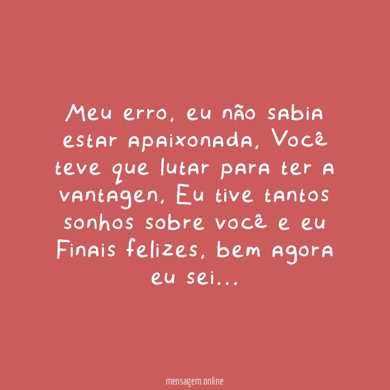 Meu erro