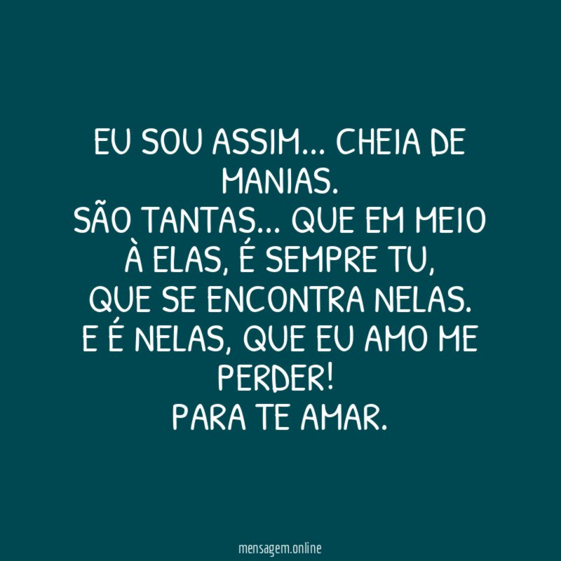 Eu sou assim