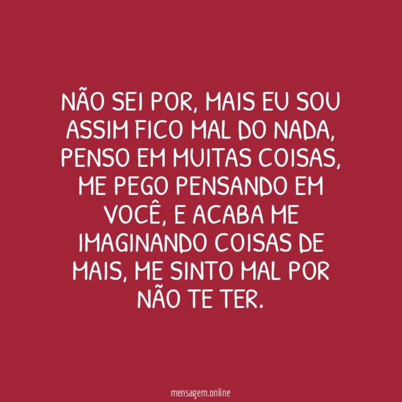Não sei por