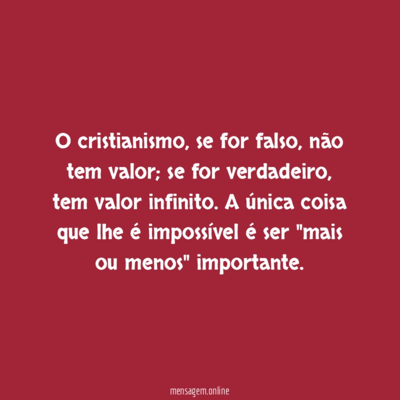 O cristianismo