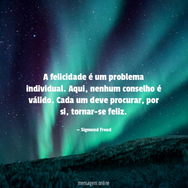 A felicidade é um problema individual