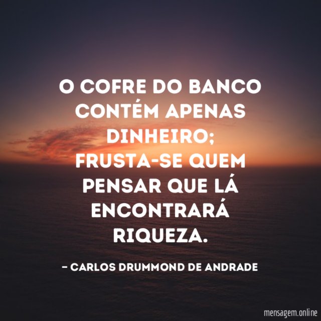 O cofre do banco contém apenas dinheiro