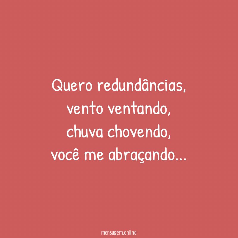 Quero redundâncias