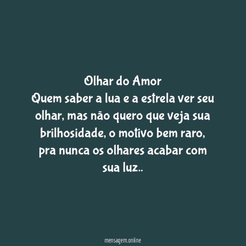 Olhar do Amor