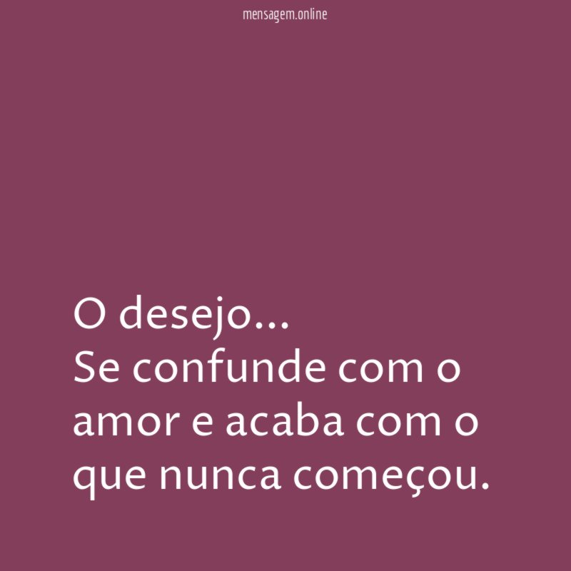 O desejo