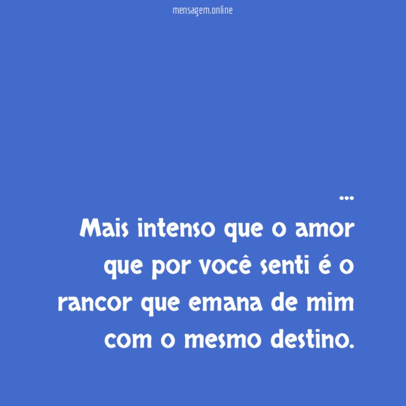 Mais intenso que o amor que por