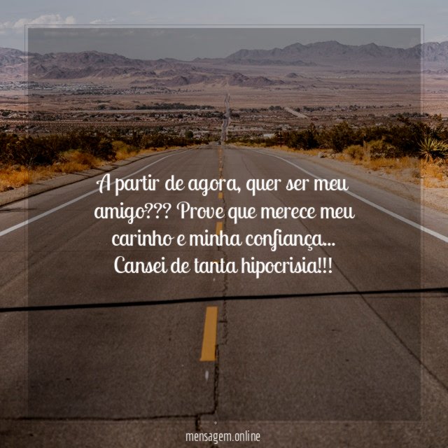A partir de agora