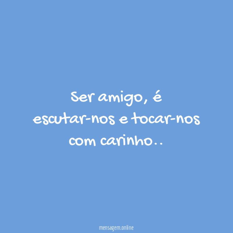 Ser amigo