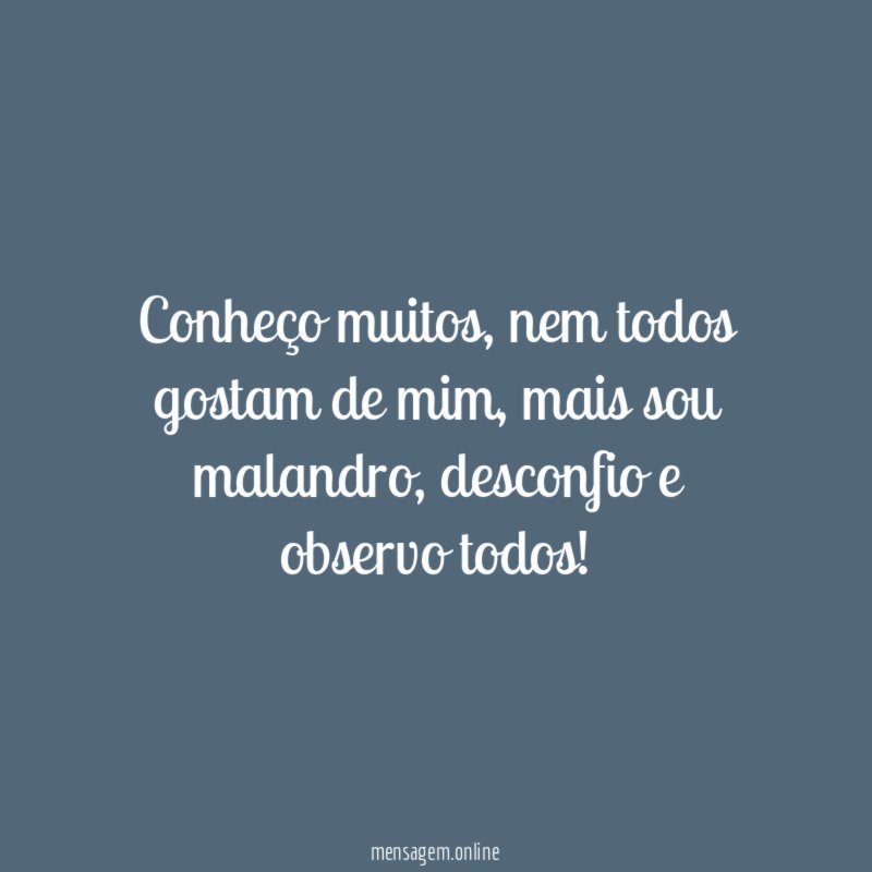 Conheço muitos