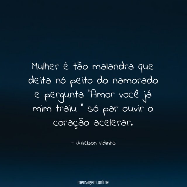 Mulher é tão malandra que deita nó peito