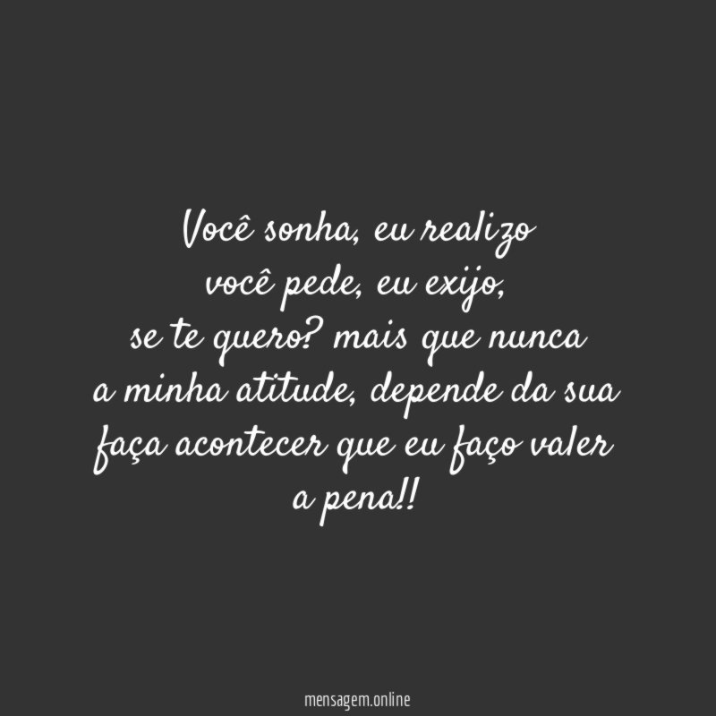 você sonha