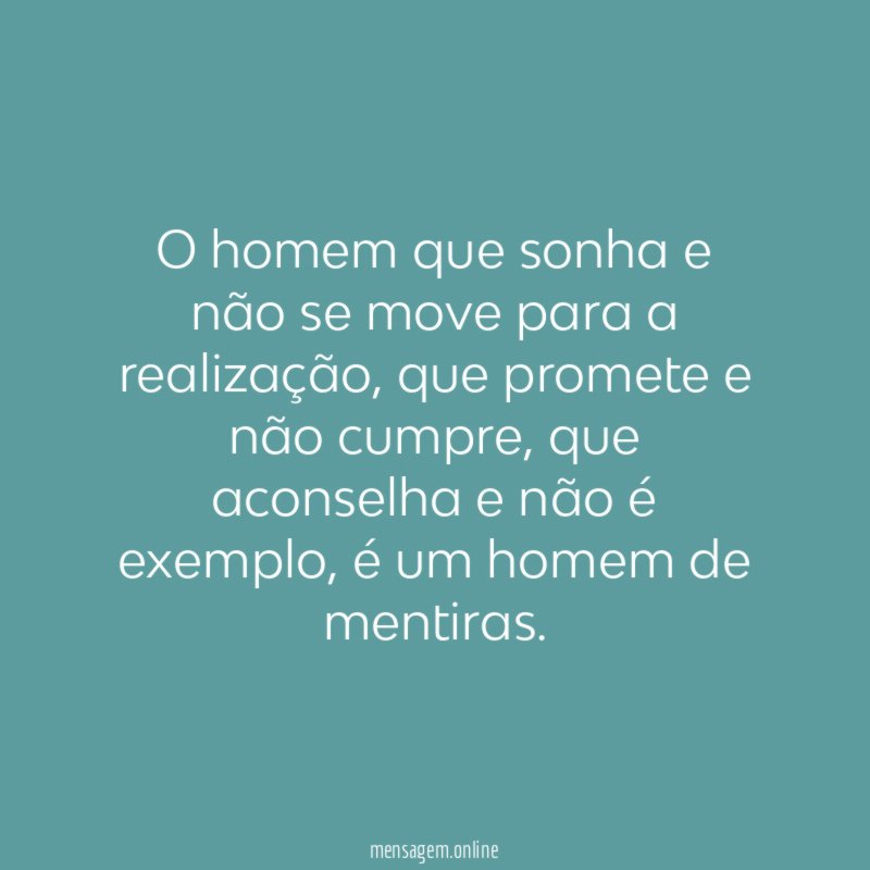 O homem que sonha e não se move
