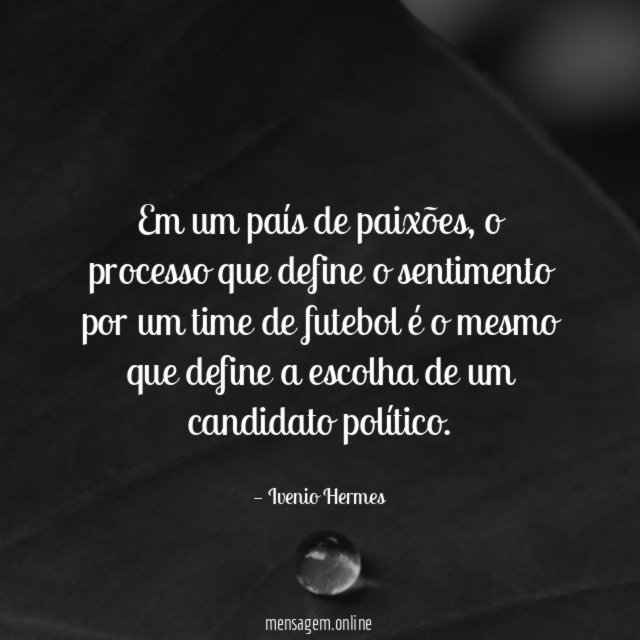 Em um país de paixões