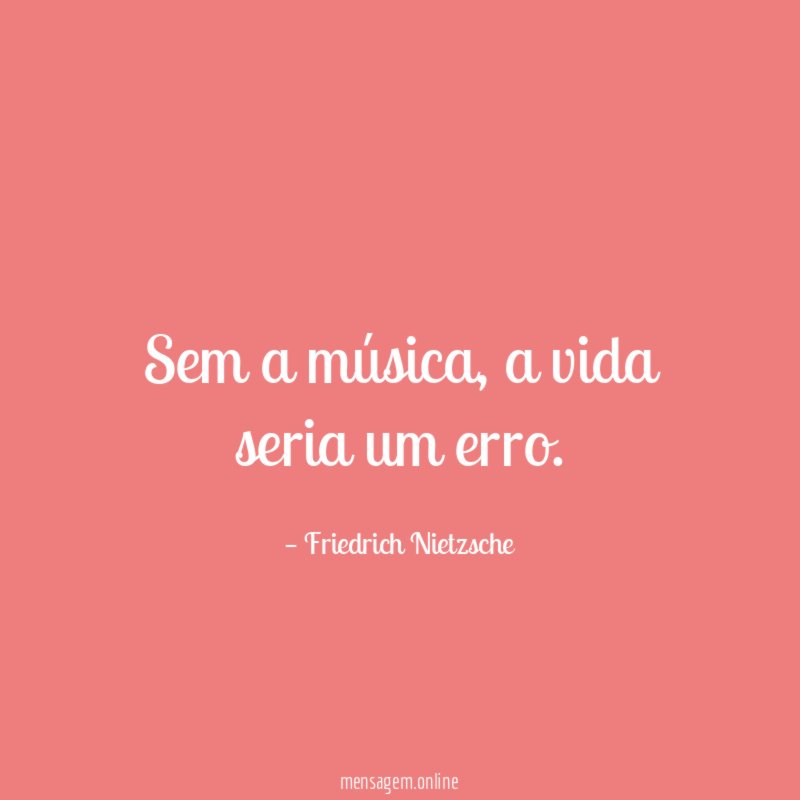 Sem a música