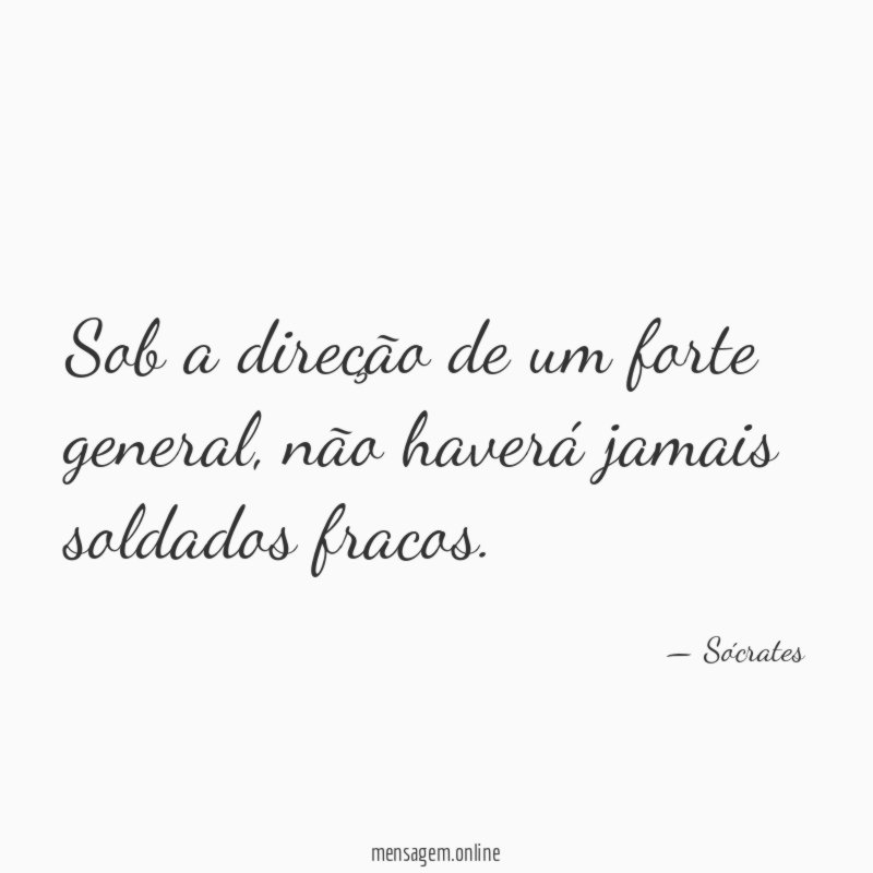 Sob a direção de um forte general