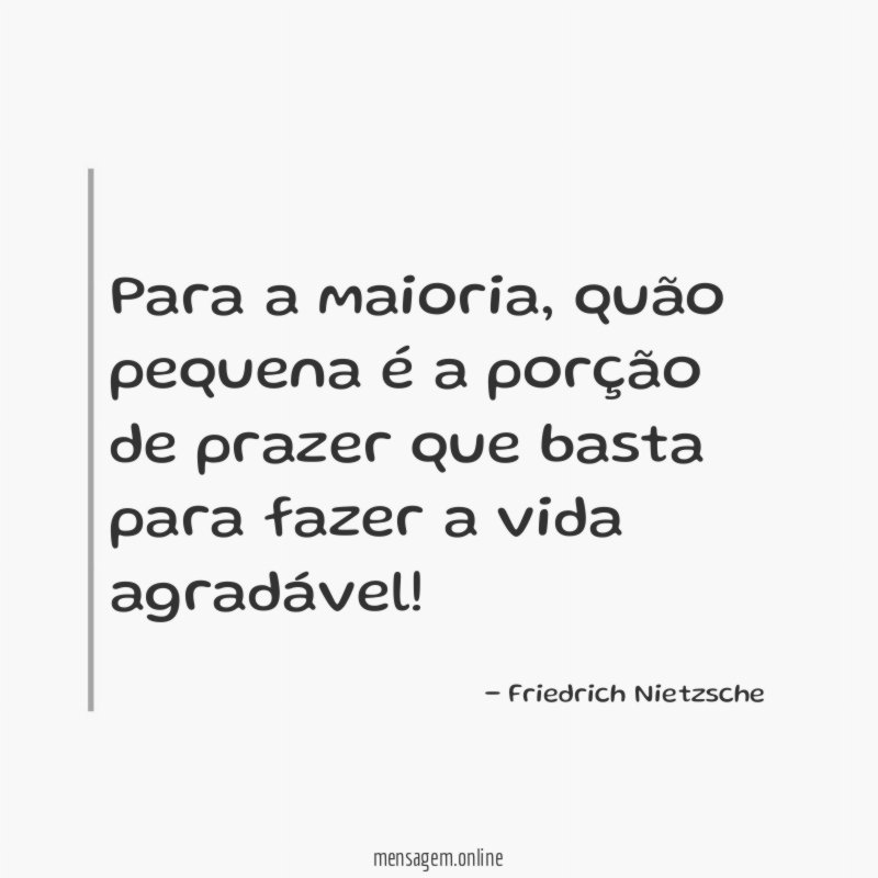 Para a maioria
