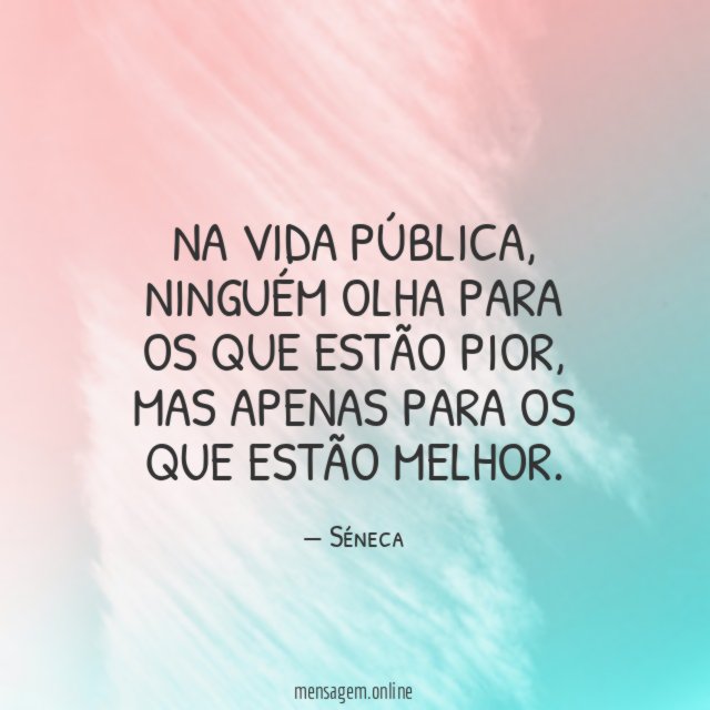 Na vida pública
