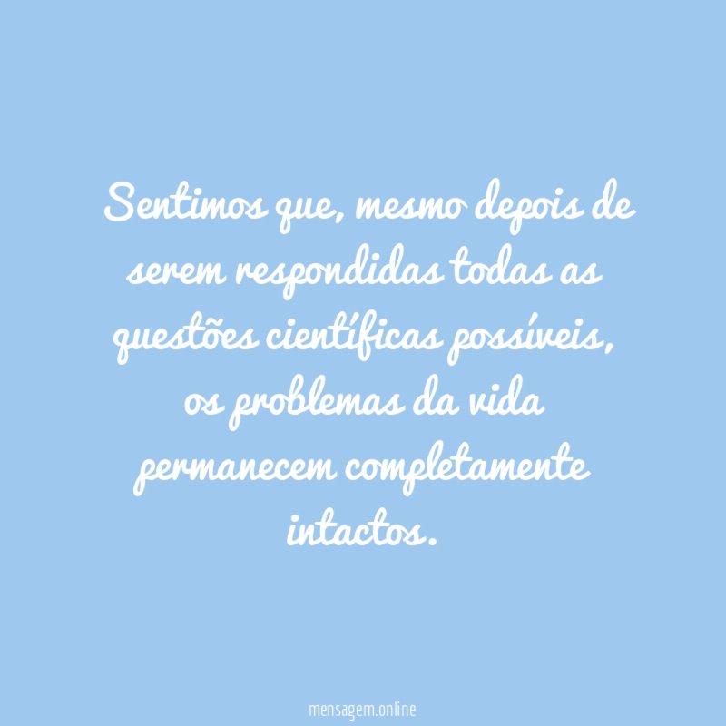 Sentimos que