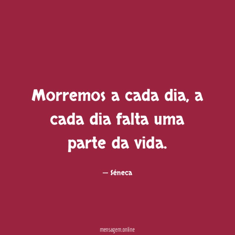 Morremos a cada dia