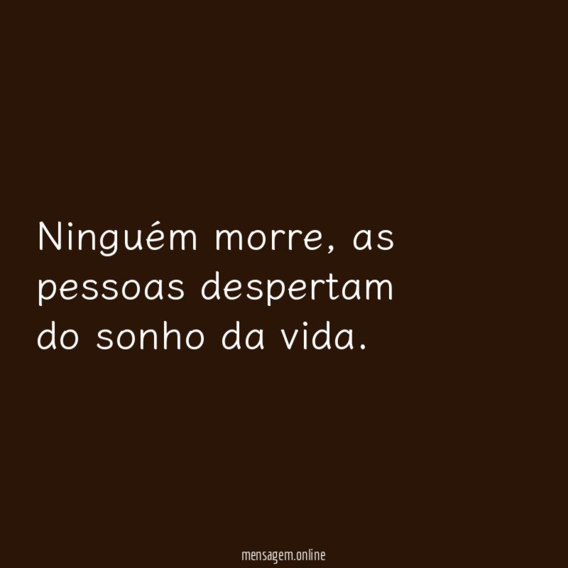 Ninguém morre