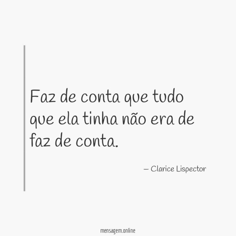 Faz de conta que tudo que ela tinha