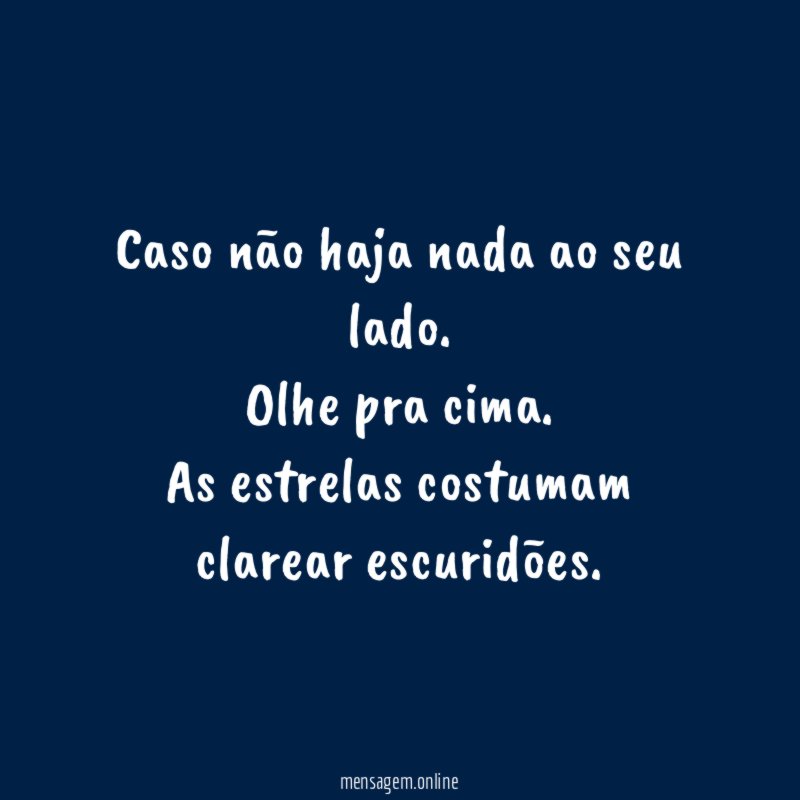 Caso não haja nada ao seu lado