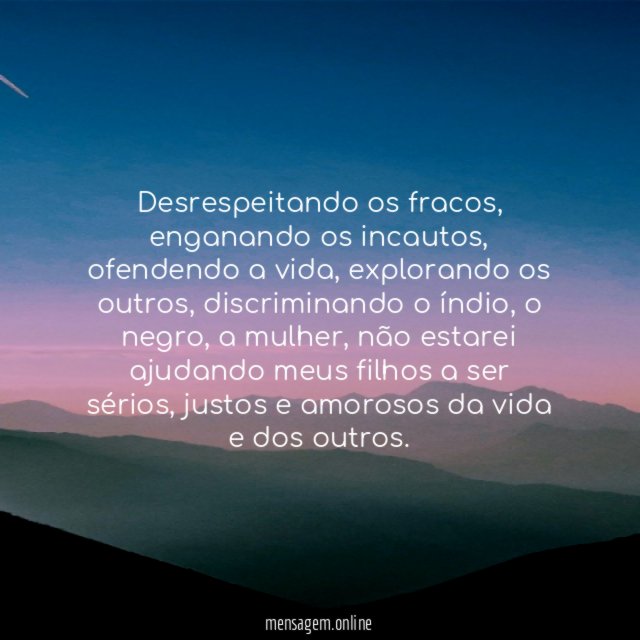 Desrespeitando os fracos