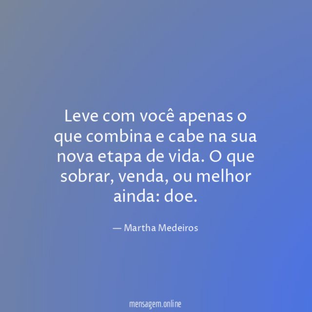 Leve com você apenas o que combina