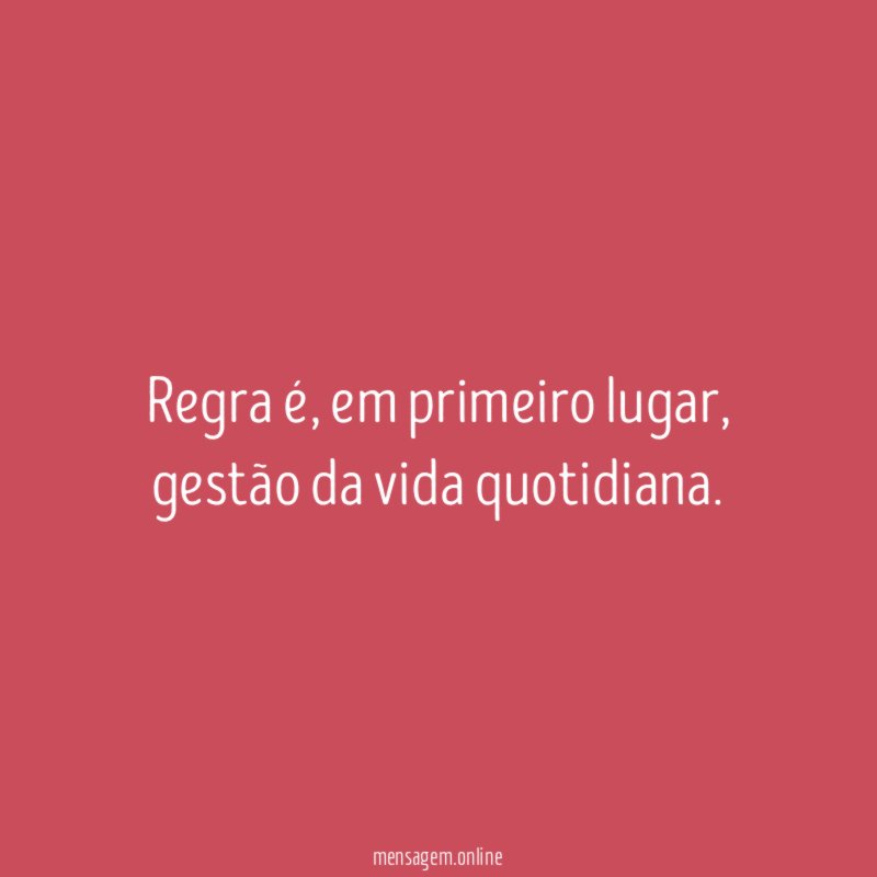 Regra é