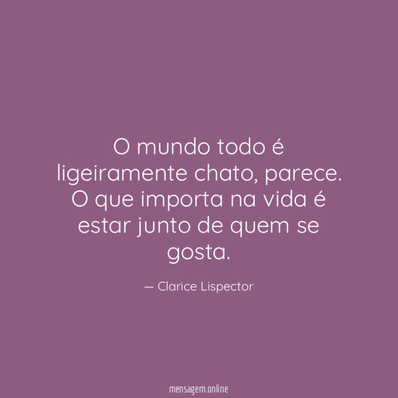 O mundo todo é ligeiramente chato